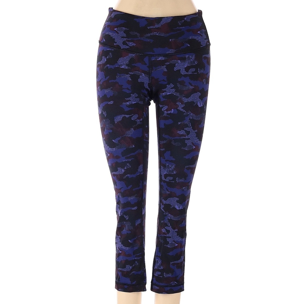 Lululemon purple camo 7/8 leggings, size 4